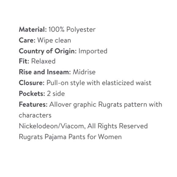 Nickelodeon Rugrats Sleep Pants - Picture 6 of 8